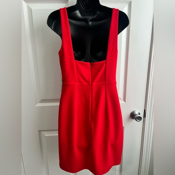 NWT Express Red Sleeveless Cocktail Dress - Picture 3 of 4